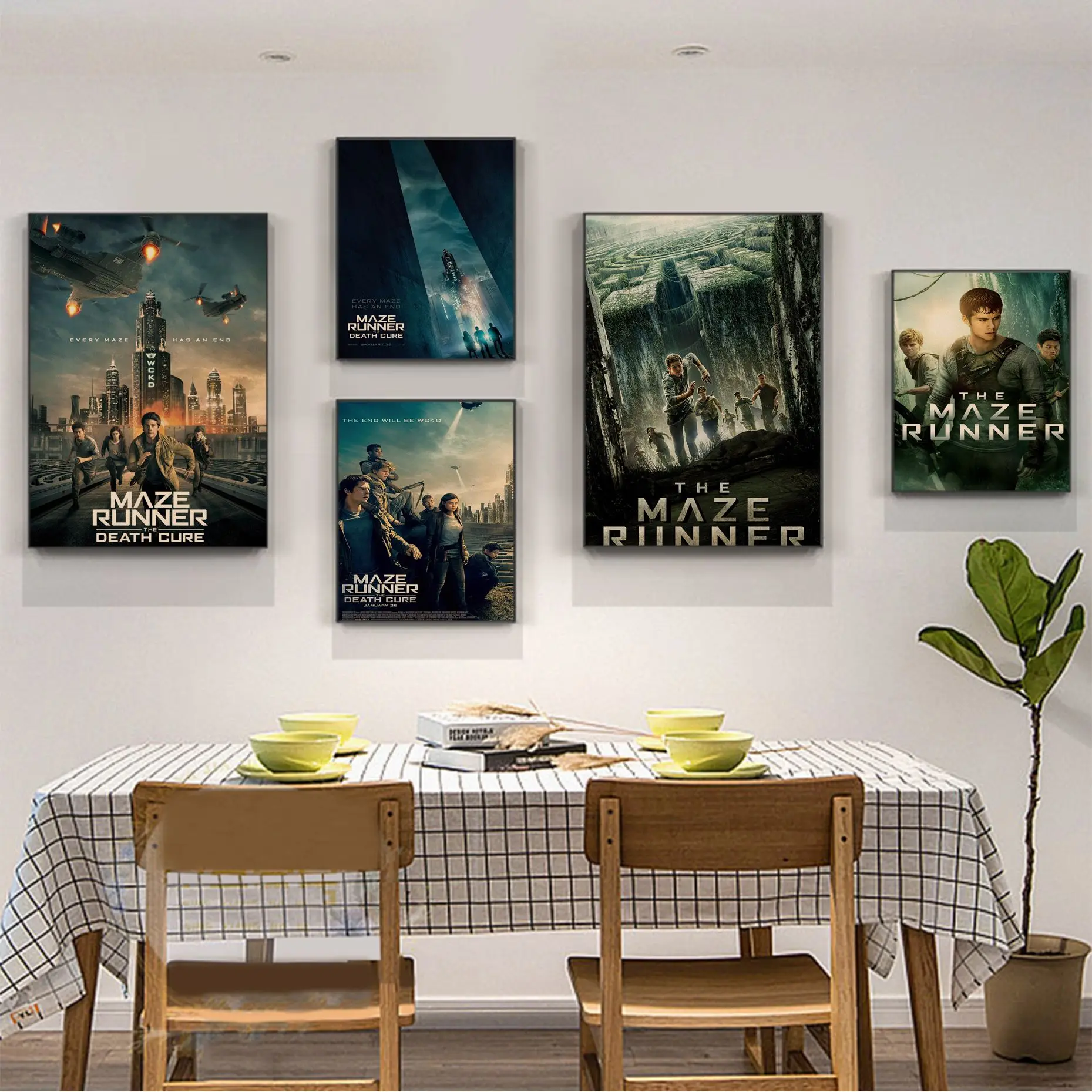 

The Maze Runner Art Poster Kraft Paper Prints and Posters Nordic home decor