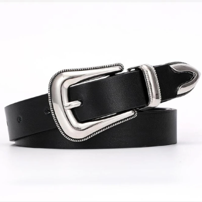 New Ladies Belts Fashion Simple Jeans Decorative Belts Retro Leather Cowhide Designer Belts Women High Quality Belt 2.3cm