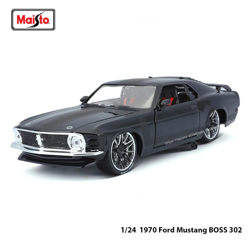 

Maisto 1:24 1970 Ford Mustang BOSS 302 Modified version Highly-detailed die-cast precision model car Model collection gift