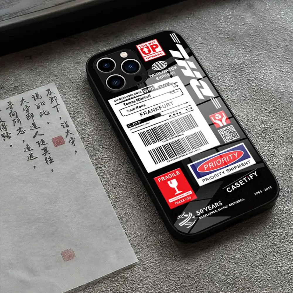 Чехол для телефона Hot Dhl Express из закаленного стекла iPhone 16 Pro max 15 14 13 12 11 plus X XS XR чехол