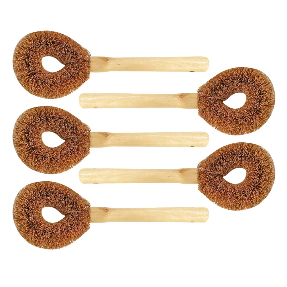 

5pcs Pot Brushes Kitchen Dish Scrub Brushes Kitchen Cleaning Brushes for Pot