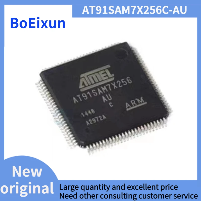 100% brand new original AT91SAM7X256C-AU package QFP100 microcontroller MCU microcontroller chip IC
