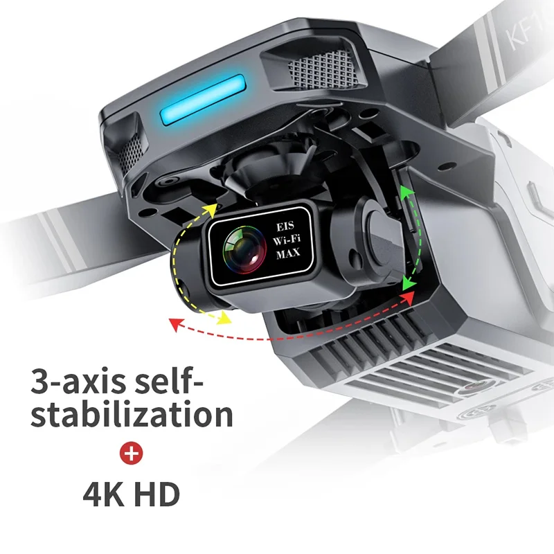 Квадрокоптер KF101MAX1 4K GPS 3 оси Wi-Fi дальность 5 км высота 500 м бесщеточный VS SG906 MAX1 M10 Ultra