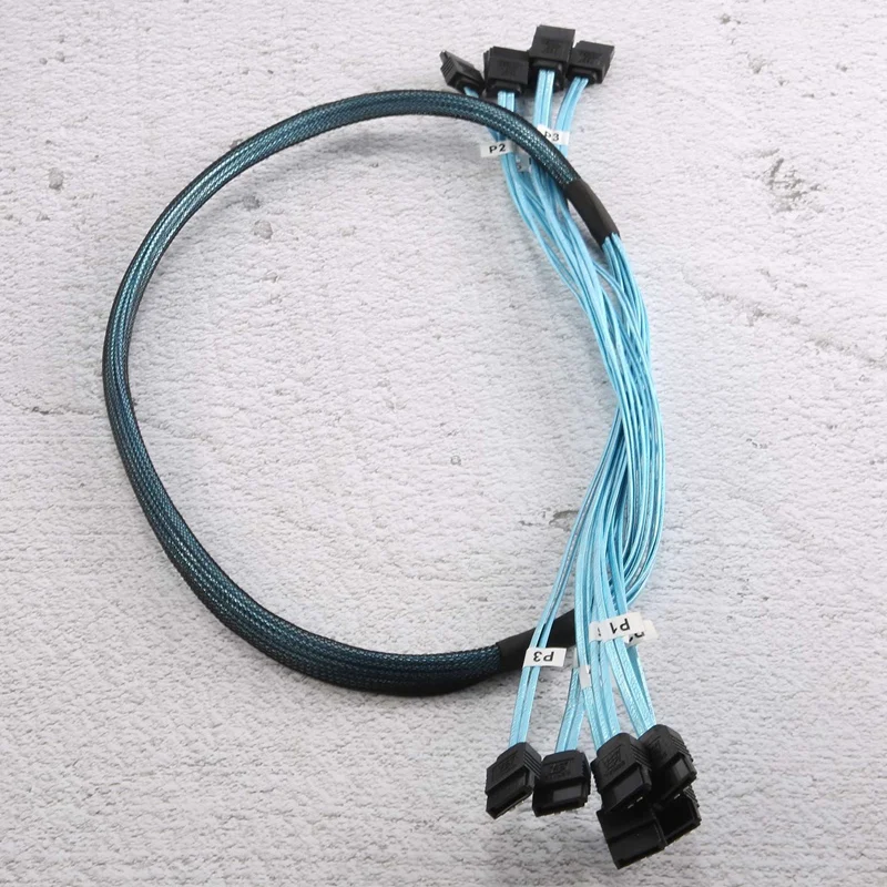 

Кабель для жесткого диска, высокоскоростной кабель 6 Гбит/с Sata 3 Iii, Кабель Sas для сервера 1 м (6 Sata 1 м)