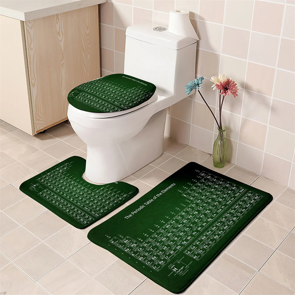Супер водопоглощающий набор для ванной из 3 предметов коврики унитаза