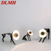 dlmh nordic table lamp contemporary creative black cat led desk light decorative for home living room bedroom