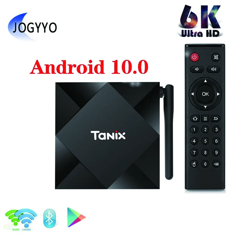 

HD 6k H.265 TX6S Android Smart TV Box Android 10 4 Гб 64 Гб Allwinner H616 2,4G 5G Wifi 3D Smart Media Player