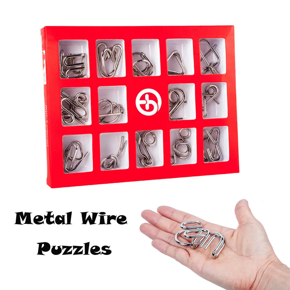 

Friends Frame Letter Board Brain Metal Metal Teaser Toy Puzzles 15Pcs Wire Educational Wire Gift Magnetic Board Kids Magnets