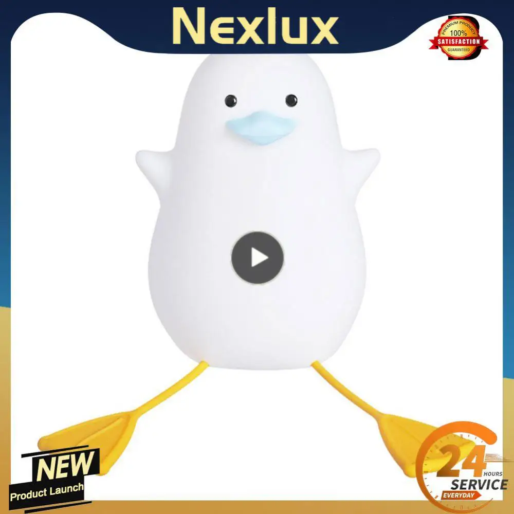 

Creative Led Lamp Kawaii Cute Duck Night Light Sleeping Light For Kids Bedroom Bedside Lamp Rechargeable Cartoon Led Night Lamp