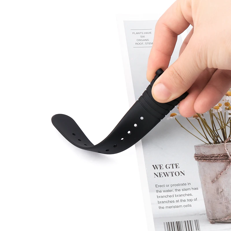 Watch Accessories Men's rubber watch strap for Suunto vector Outdoor sports waterproof watch band buckle screw tool