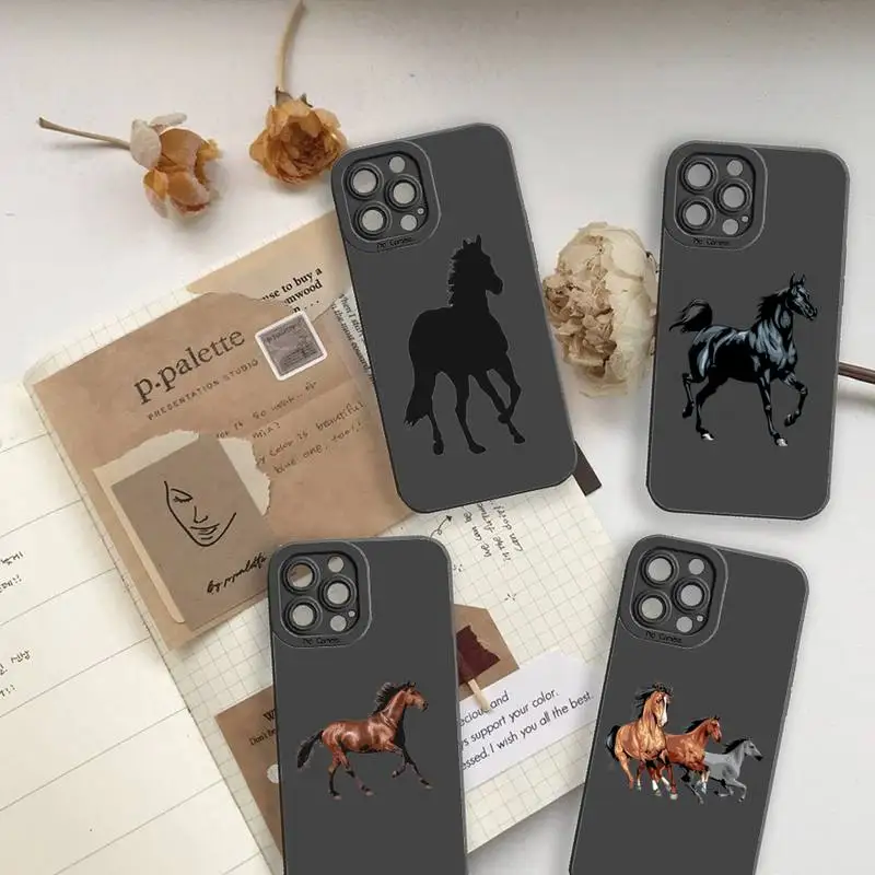 

Frederik The Great beauty horse Phone Case For iPhone 13 12 11 Pro MAX Mini X XS XR 7 8 Plus Camera Lens Liquid Silicone