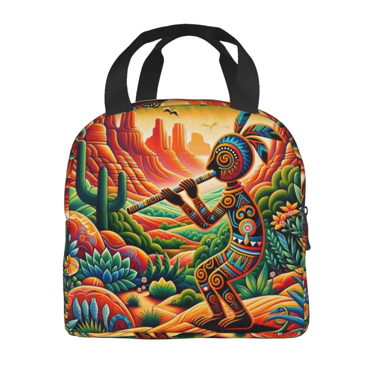 Пользовательский Kokopelli The Flute Player многоразовый ланч-бокс многофункциональный