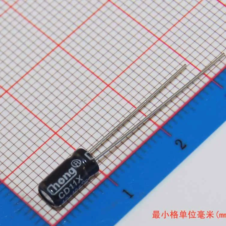 1000 шт. алюминиевый электролитический конденсатор 10 мкФ 50 в 4*7