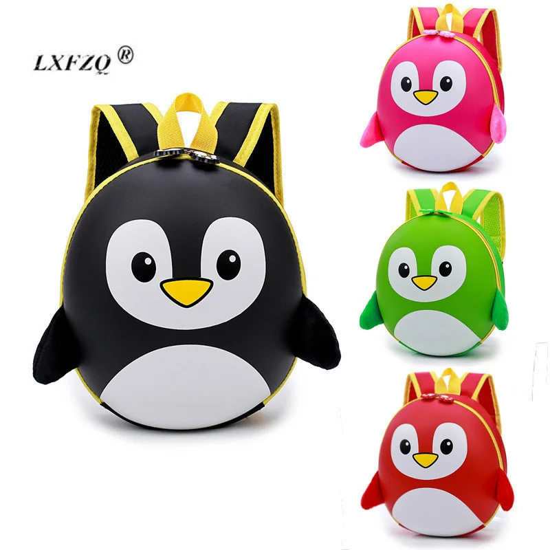

New EVA Penguin Orthopedic Schoolbag Children Backpack Hard Shell Backpack Kids Cartoon Mini Shoulder Bag Kids Cute Bags