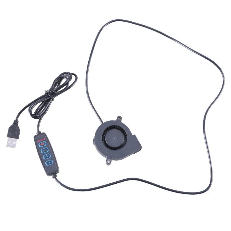 50x50x15 мм USB-вентилятор 5 В 5015 Бесщеточный охлаждающий вентилятор с регулируемой