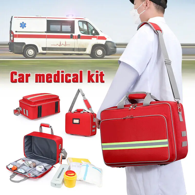 

First Aid Kit Medical Bag Large Capacity Auto Emergency Bag Fire Equipment Kit Bags Medicine Storage Bag Rescue Waterproof