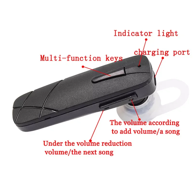 

NewStereo Headset Earphone Headphone Mini BT V4.1 Wireless Handfree With Microphone For Android All Phone the newest