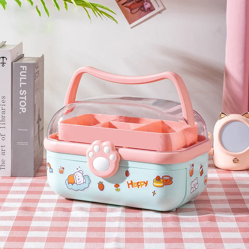 

Children's Jewelry Hair Accessories Storage Box Cute Girl Hairpin Headdress Head Rope Rubber Band Baby Princess Jewelry Box