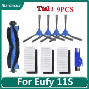4 боковых щетки для Eufy 11S  RoboVac 30  30C  15C 3 шт. фильтра 1 шт. основная щетка 1 шт. инструмент для очистки пылесоса Роботизированный