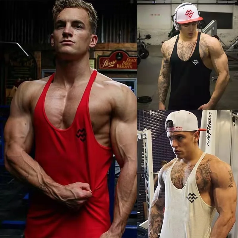 

Bodybuilding Gym Tops Y2K Clothing Solid Gym Men's T-Shirts Clothing V-Neck 90s Vintage Clothes Streetwear Free Shipping Items