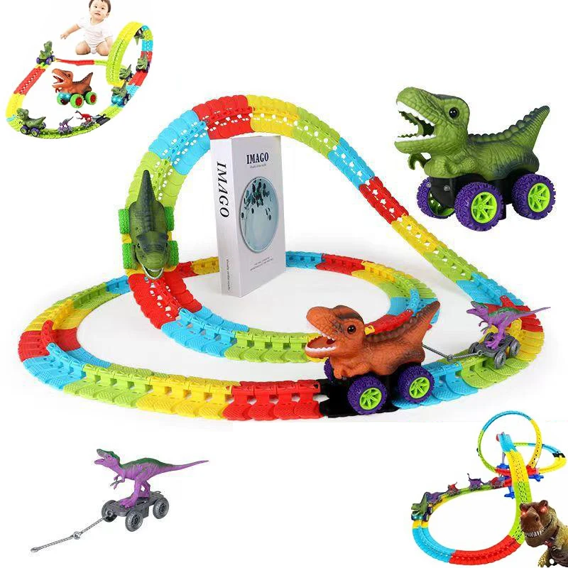 Динозавр с антигравитационным автомобилем динозавр Детские обучающие игрушки