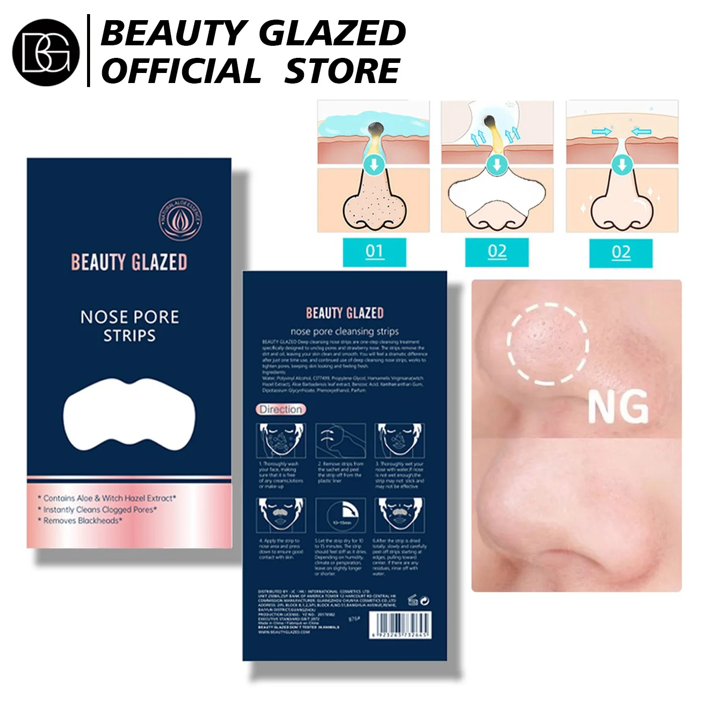 

Cleaning Blackhead Nose Mask Soften Removal Blackhead Acne,Shrink Cleaned Pores And Balance Water Oil,Keep Skin Smooth Delicate