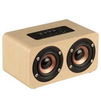 high sound quality portable 6 inches mdf wooden box wireless bluetooths speaker with 1500mah certified rechargeable battery