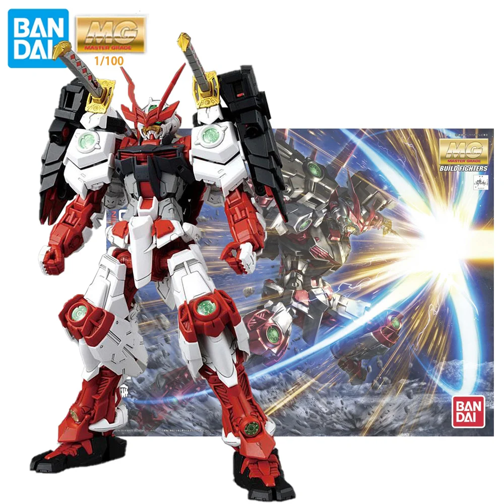 

Original Bandai Gundam Anime Figure MG 1/100 Sengoku Gundam Astray Red Frame BF Anime Action Figures Assembly Model Toys PVC