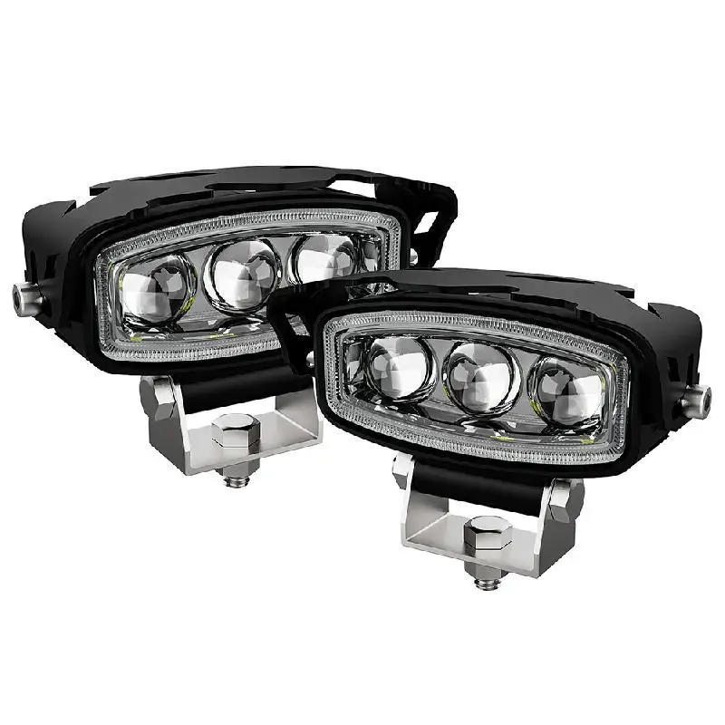 Новый мотоциклетный 6-режимный прожектор 6000K 3000K 18 светодиодный внедорожный