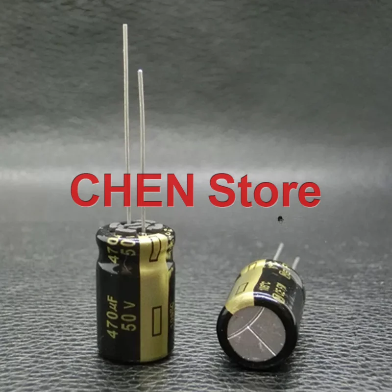 Фото 50 шт./лот, оригинальные электролитические конденсаторы Matsushita FM 470UF 50V 12.5X20MM 105C 50V470UF, бесплатная доставка №4
