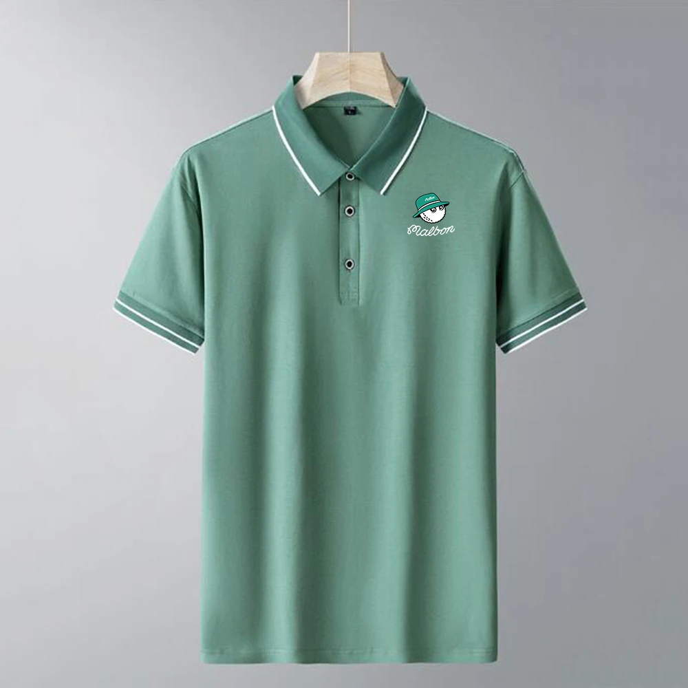 Golf Shirts for Men Summer Breathable Quick-drying Golf T-shirt Comfortable Golf Clothing Men's Polo Shirts Short Sleeves Tops