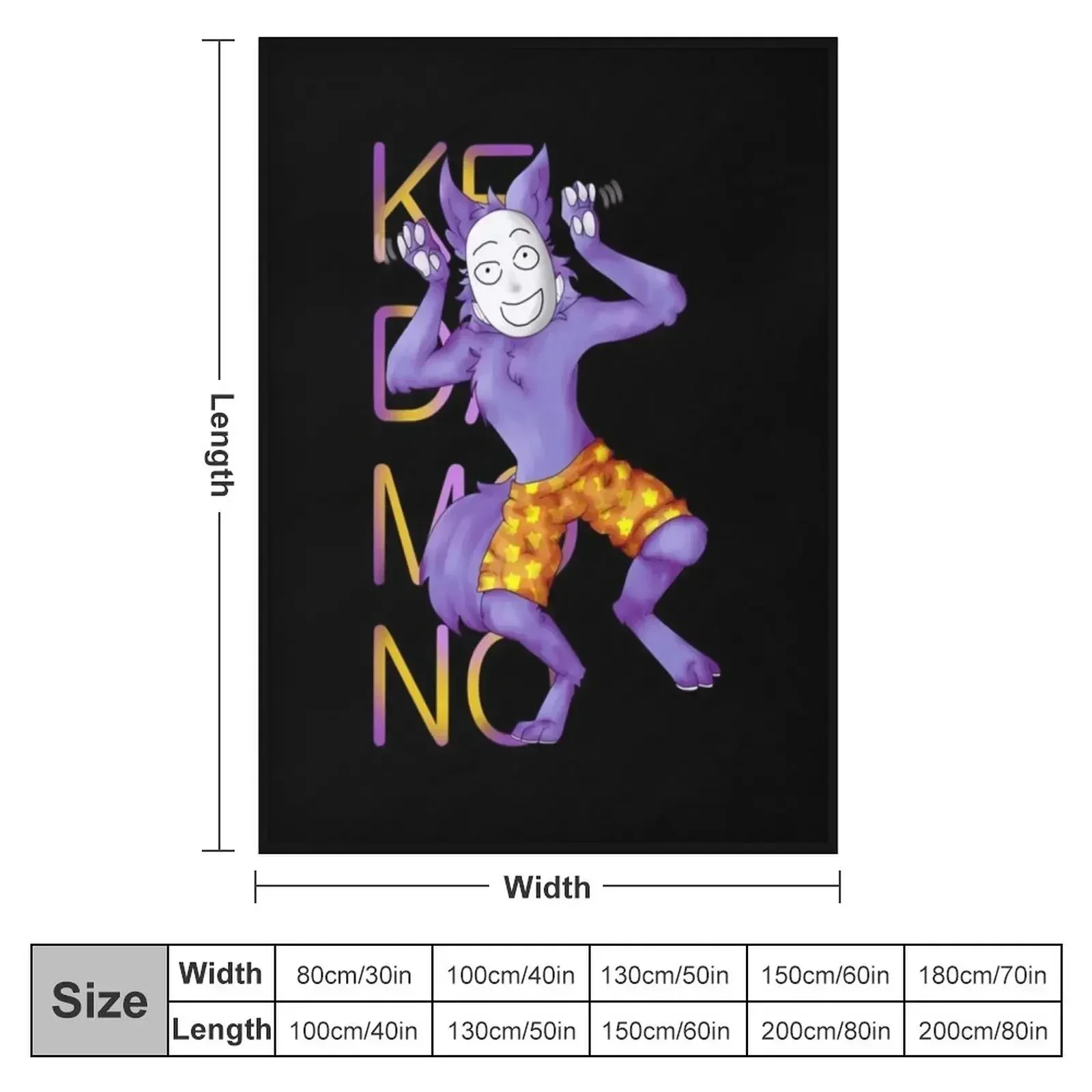 Kedamono Popee The Performer Throw Blanket Beach Bed covers Blankets Sofas Of Decoration