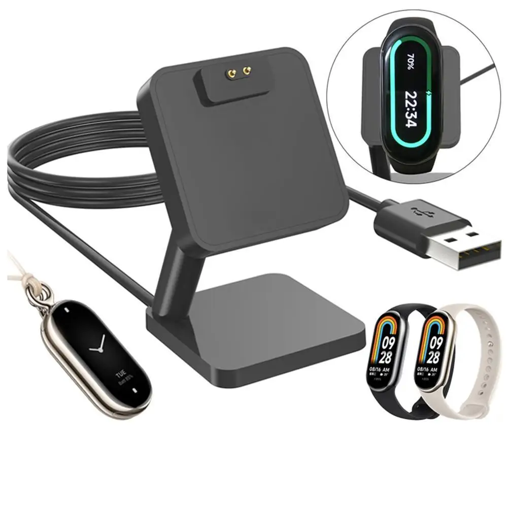 

Smartwatch Charger Stable Bracket Charging Cradle Mini Dock Holder Charging Cable Compatible For Xiaomi Band 8