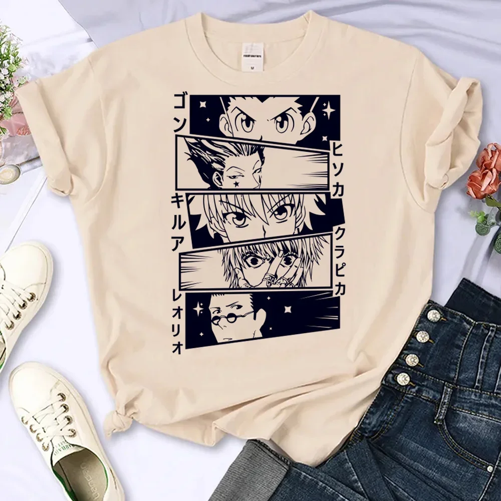 Hunter x t-shirts women harajuku Tee female anime designer 2000s clothes
