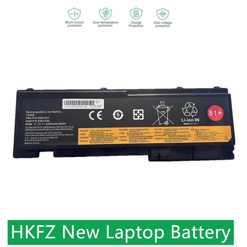 

HKFZ New 81+ Laptop Battery For Lenovo ThinkPad T430S T420S T420si T430si 45N1039 45N1038 45N1036 42T4846 42T4847