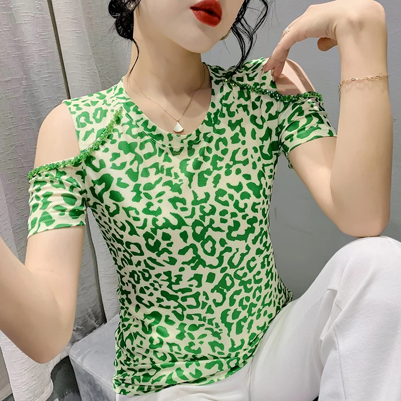 Новинка 2022 летняя женская футболка с коротким рукавом модные сексуальные