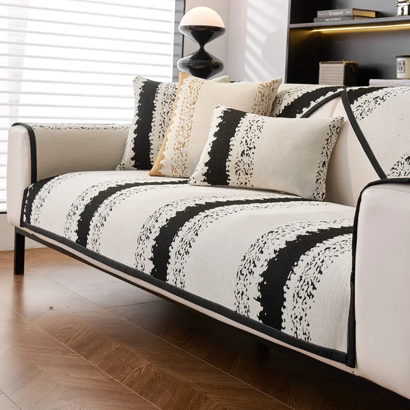 Противоскользящий чехол для дивана с защитой от пыли Когтеточка Цветной