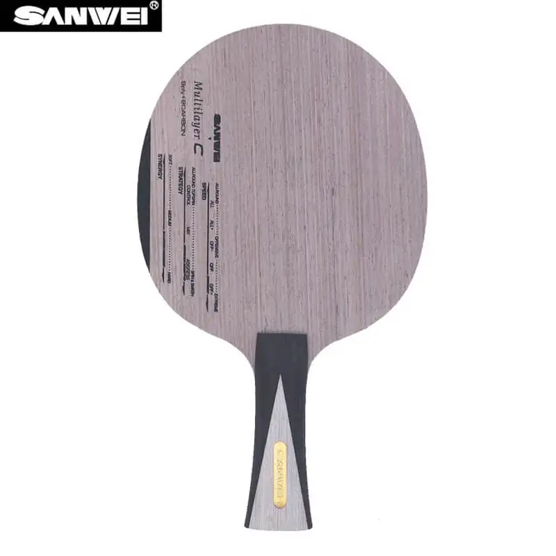 High Quality Professional Table Tennis Racket Ping Pang Bat Table Tennis Paddle Multilayer C