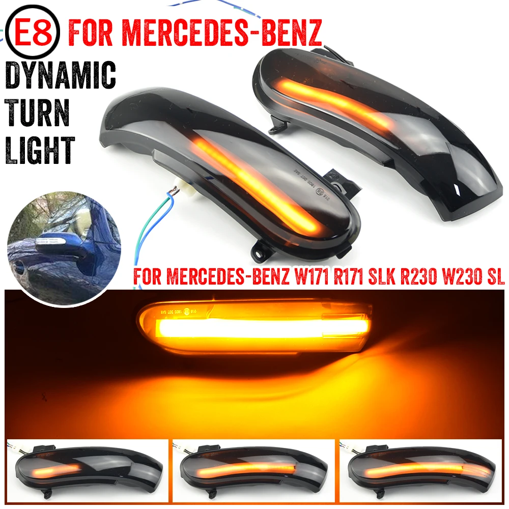 

Dynamic LED Turn Signal Blinker For Mercedes-Benz W171 R171 SLK R230 W230 SL car Side Mirror Indicator light