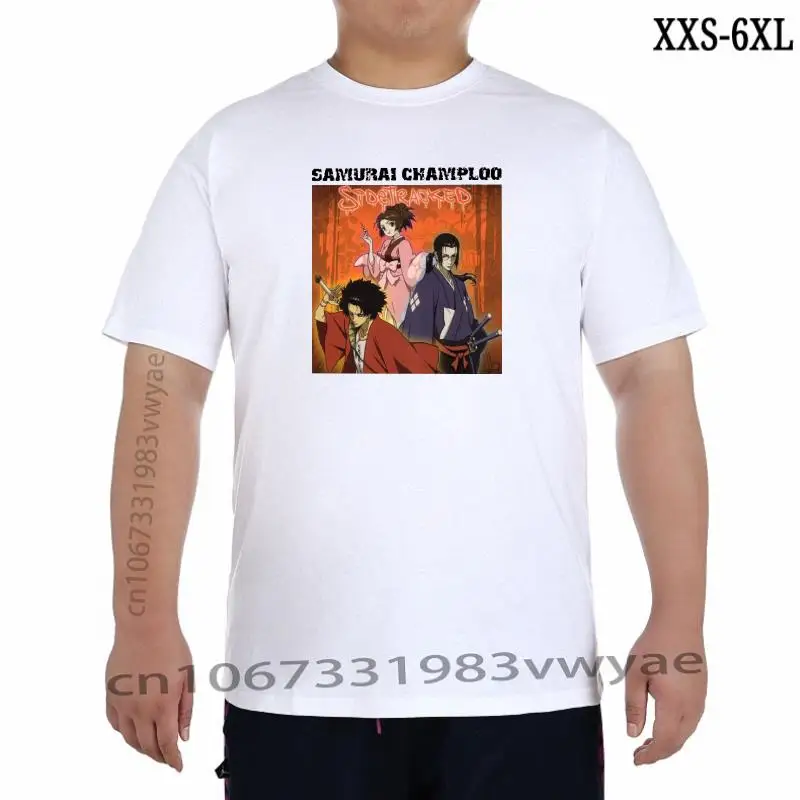 

Samurai Champloo Vintage Tshirt Japan Anime Mugen Fuu Jin Cotton Men T shirt New Tee Tshirt Womens Tops XXS-6XL