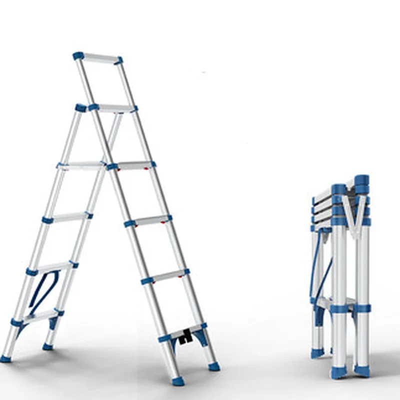

Лестница для дома не устанавливается, стабильные складные ступенчатые стулья с четырьмя углами, телескопический инструмент для скалолазан...