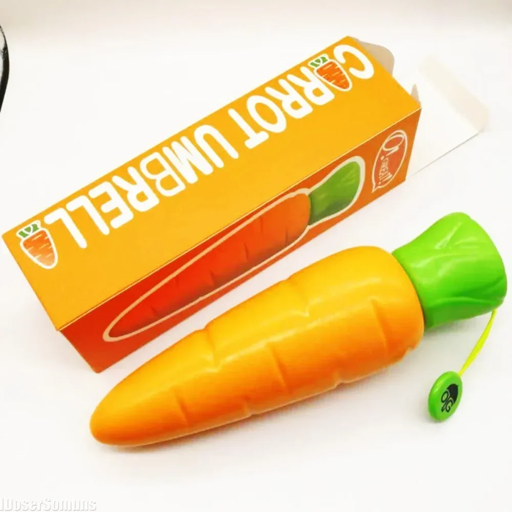 Водонепроницаемый УФ-защита креативный складной зонт для овощей баклажаны