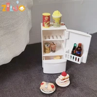112 miniature food fridge items toys for doll house refrigerator food drinks play kitchen accessories toys for girls hamburger