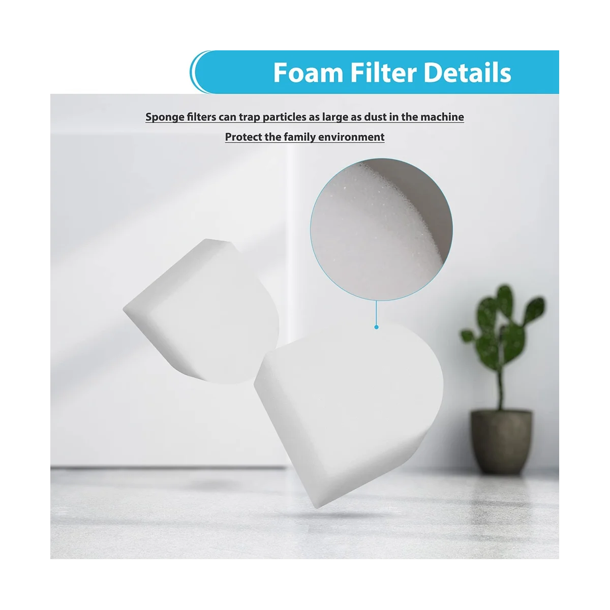 HEPA-фильтр с основной щеткой совместимый аксессуарами для пылесосов WD100 WD101 WD200 WD201