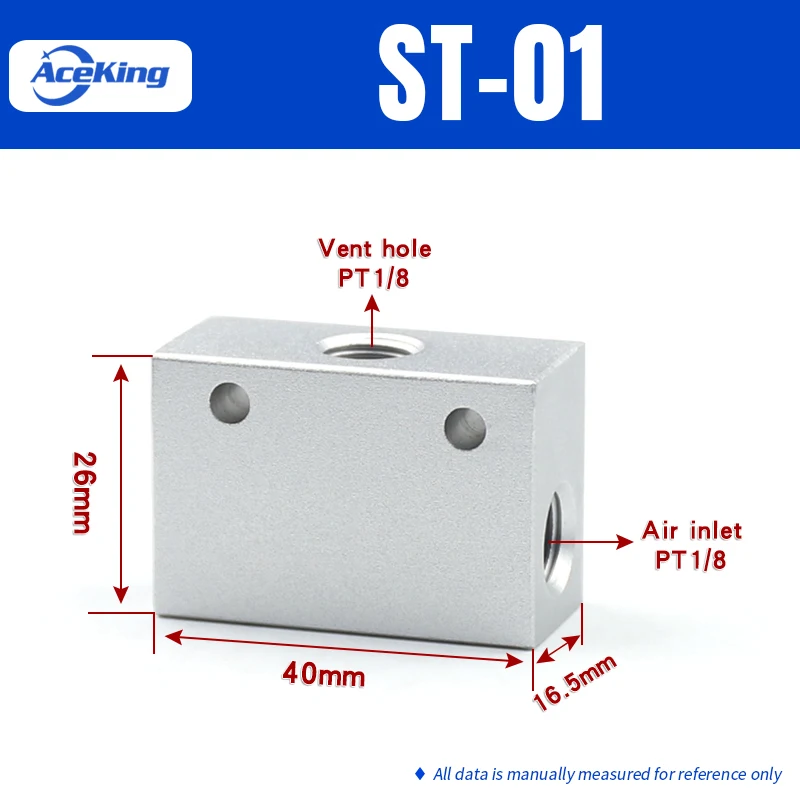 Пневматические компоненты высокого качества, клапан подачи воздуха, клапан подачи ST, клапан ST-01/02/03/04/05/06, направленный регулирующий клапан