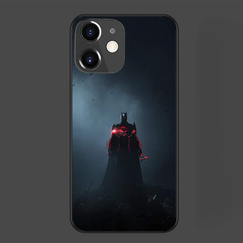 Cool Black mobile phone cover Batman For IPhone 11 7 8P X XR XS XS MAX 11 12pro 13 pro max 13 promax Cute Soft Shell Phone Case