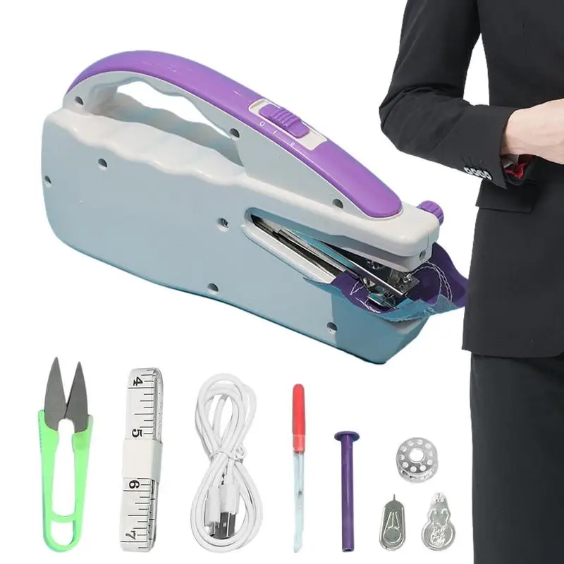 

Portable Sewing Machine Small Mini Stitching Electric Mending Machine Affordable Multipurpose Handheld Sewing Machine For