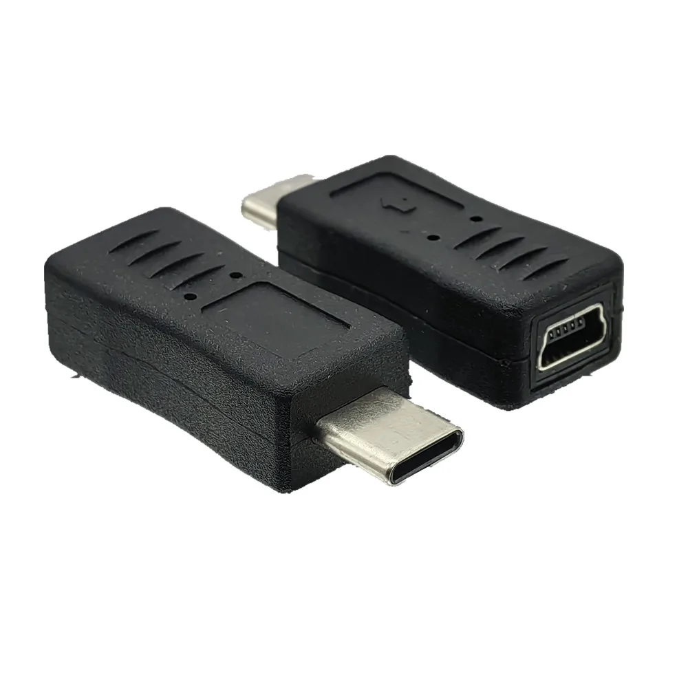 Фото 1 шт. адаптер Type-C на Mini USB, переходник USB Type-C (штекер) на Mini USB (гнездо) для камер, GPS-устройств, телефонов, MP3-плееров №3