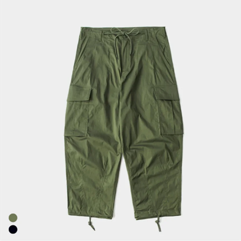 

Nylon Fabric Multi-bag Loose Bundle Feet Wide-leg Men's Women's Lantern Pants Outdoor Tooling Overalls Roller Skating Sport