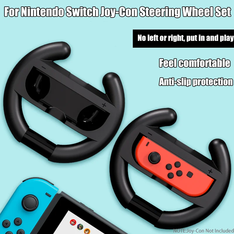 2 шт. игровая гоночная ручка на руль для Nintendo Switch OLED Joy con контроллера гоночные